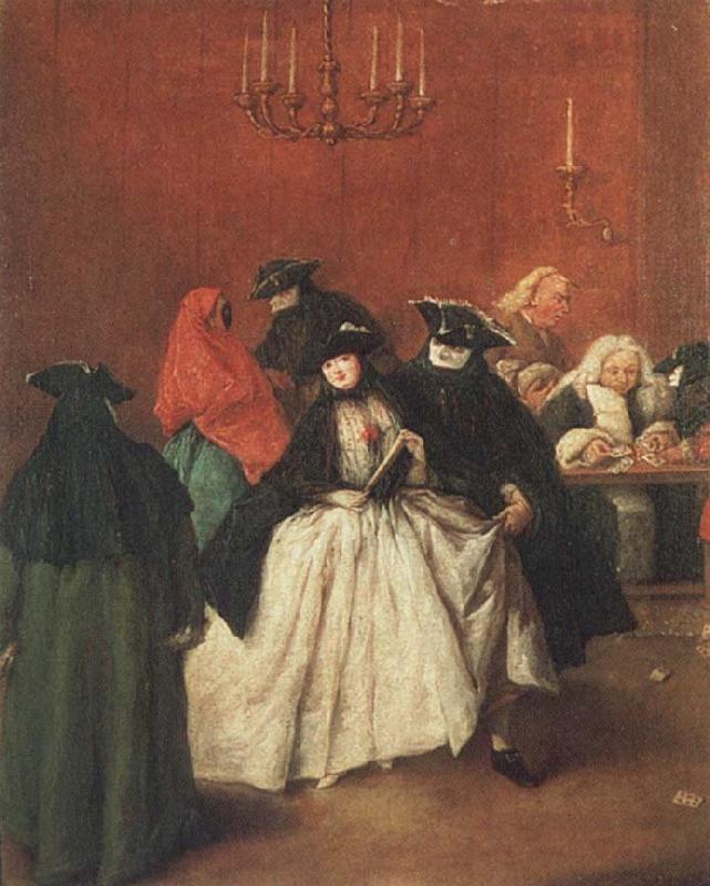 Pietro Longhi Masked venetians in the Ridotto oil painting image